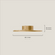 Plate 3/4" – Without screw holes | Gold