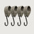 S-hooks – Set of 4 | With Rubber Loop