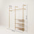 KIM 2 OAK – 3 shelves | gold