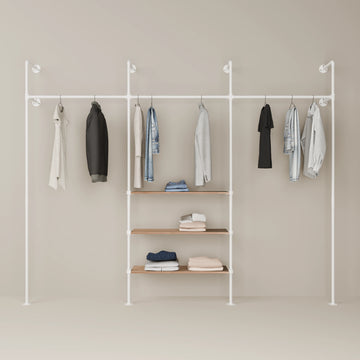KIM 3 OAK – 3 shelves | white