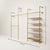 KIM DOUBLE 3 OAK – 5 shelves | gold