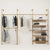 KIM DOUBLE 3 OAK – 5 shelves | gold