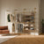 KIM DOUBLE 3 OAK – 5 shelves | gold