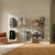 KIM DOUBLE 3 OAK – 5 shelves | white