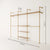 KIM DOUBLE 3 OAK – 6 top shelves | gold