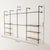 KIM DOUBLE 4 OAK – 6 shelves | gold