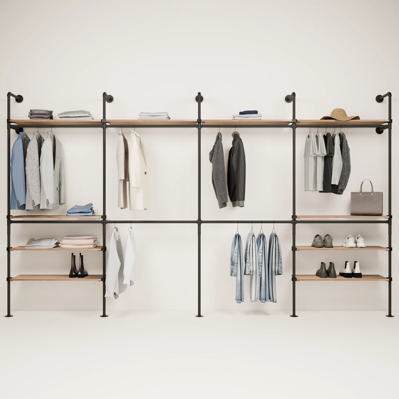 KIM DOUBLE 4 OAK – 10 top shelves