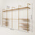 KIM DOUBLE 4 OAK – 10 top shelves | gold