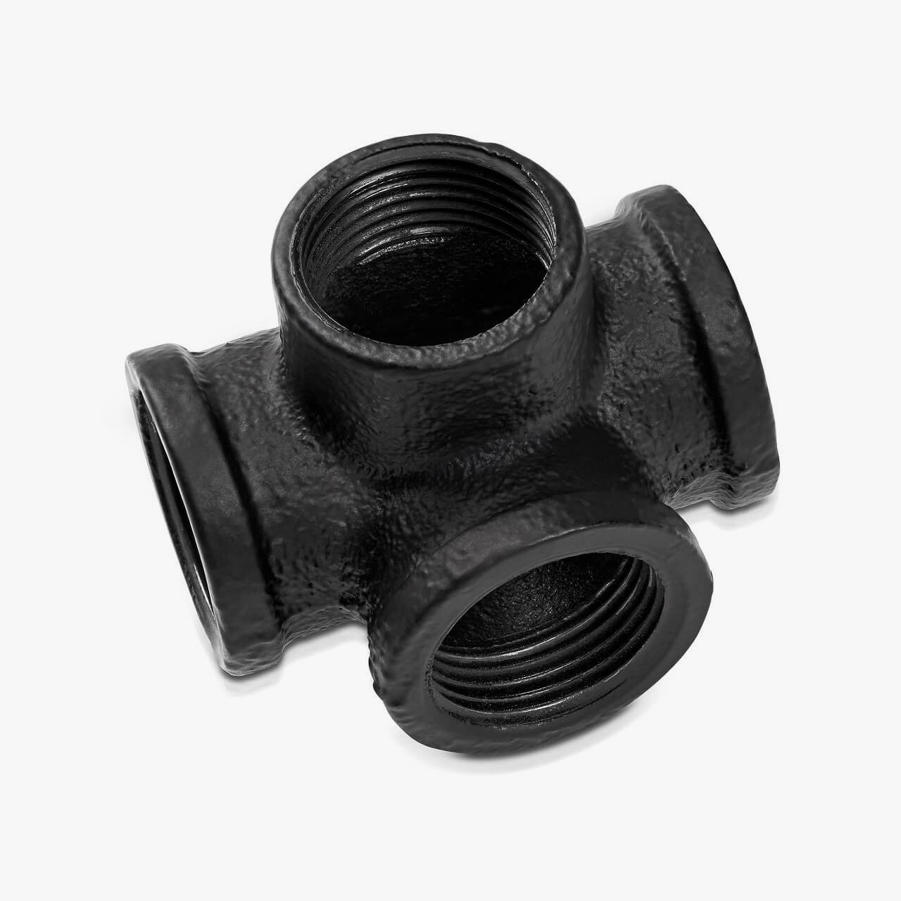 4Way Side Outlet Tee Black iron pipe fittings pamo. Design pamo