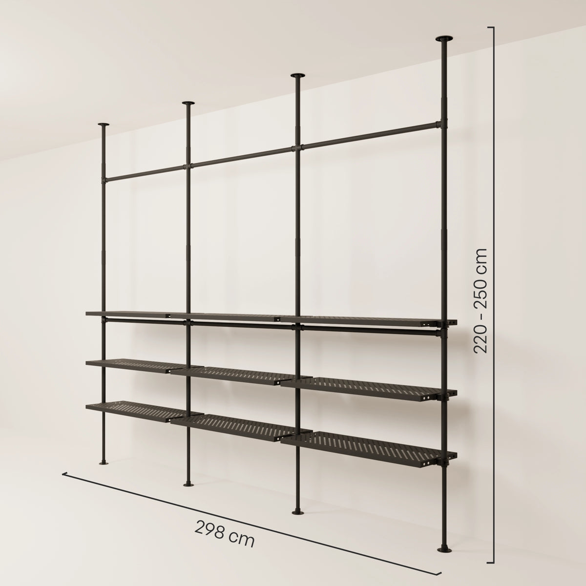 LOFT 3 METAL – 9 prateleiras