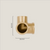 3-Way Connector 90° – Gold