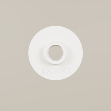 Plate 3/4" – Without screw holes | White
