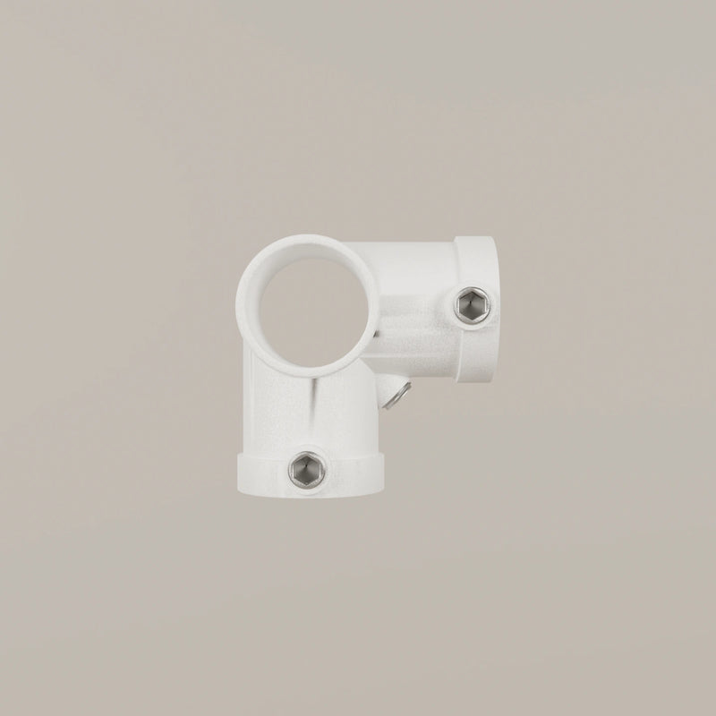 Fitting 3-way corner clamp open – white