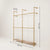 KIM DOUBLE 2 OAK –  2 bottom shelves | gold