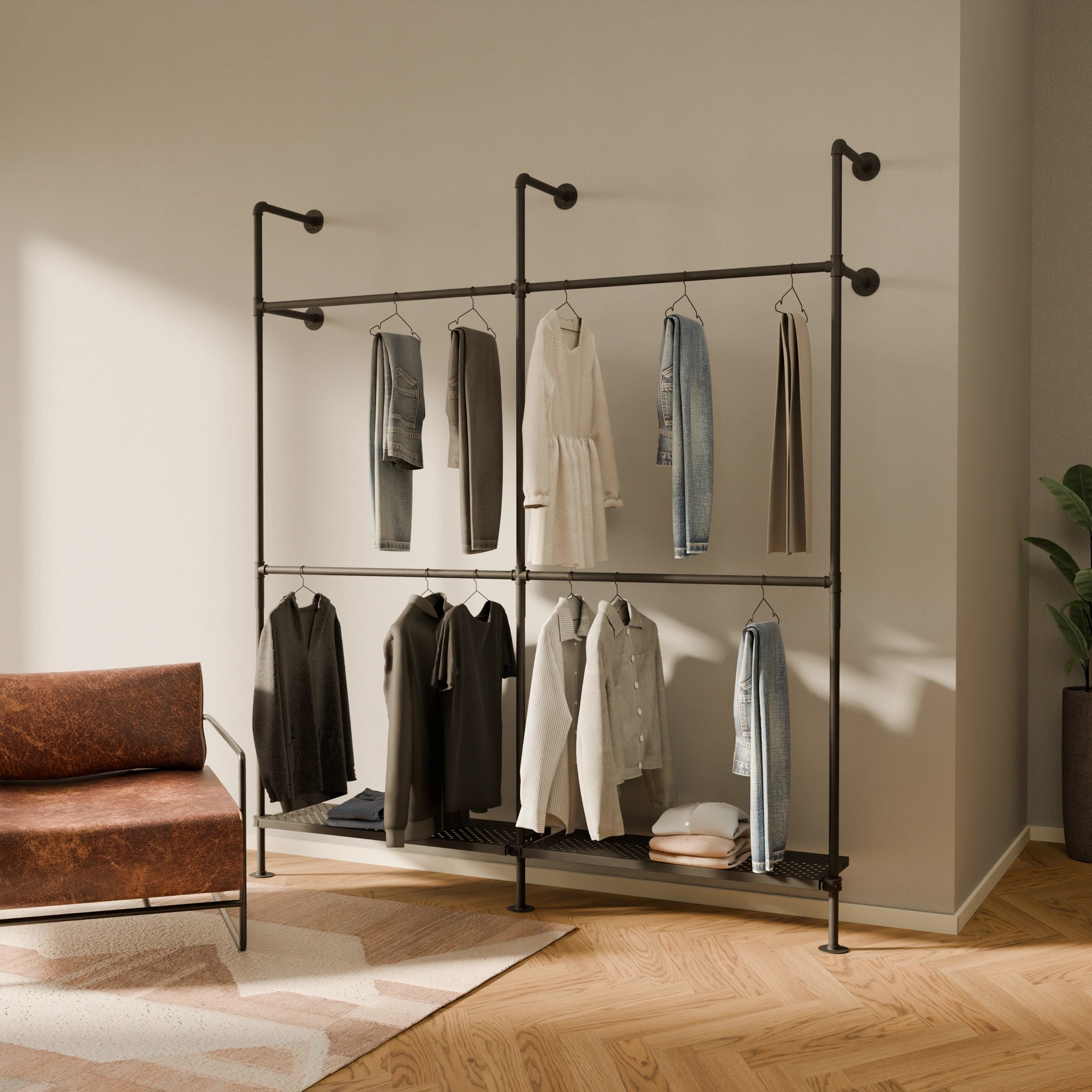 KIM DOUBLE 2 METAL – 2 bottom shelves