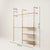 KIM DOUBLE 2 OAK –  3 shelves right | gold