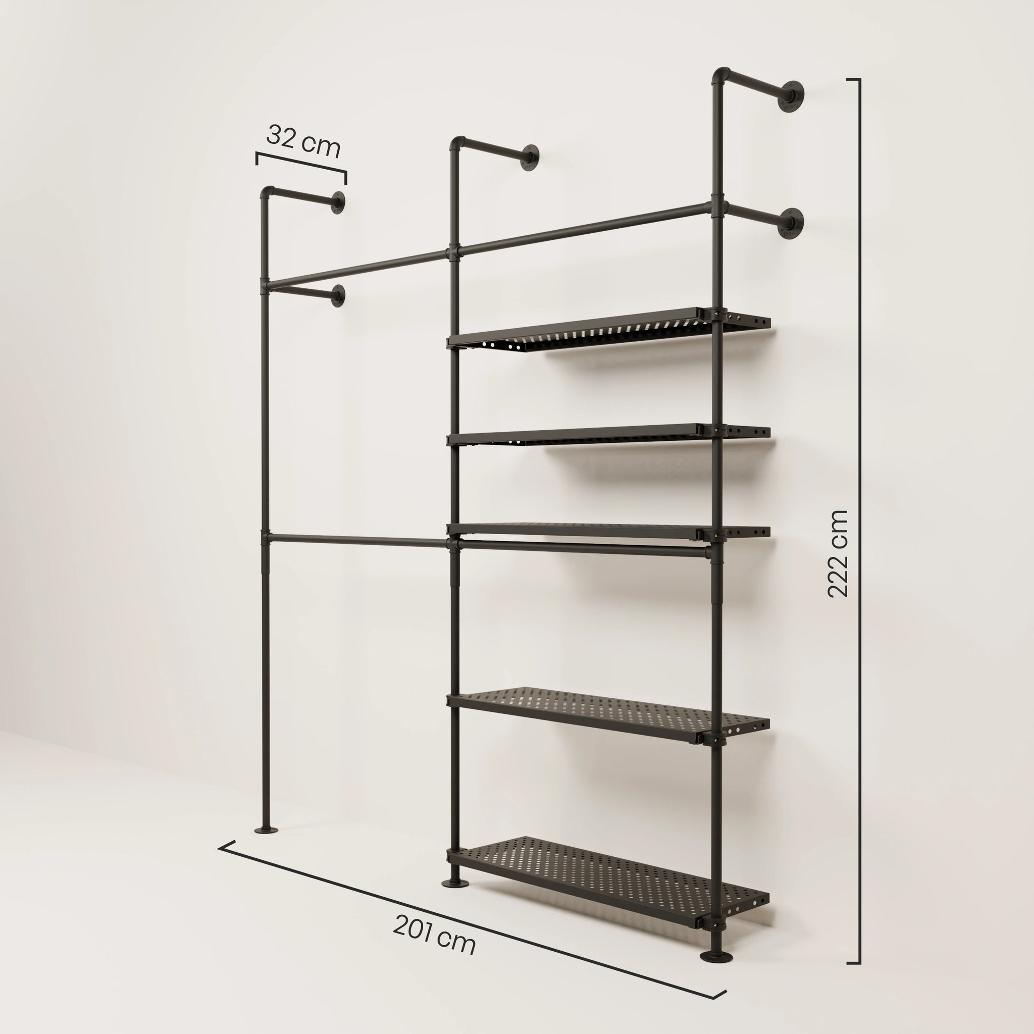 KIM DOUBLE 2 METAL – 5 shelves on the right