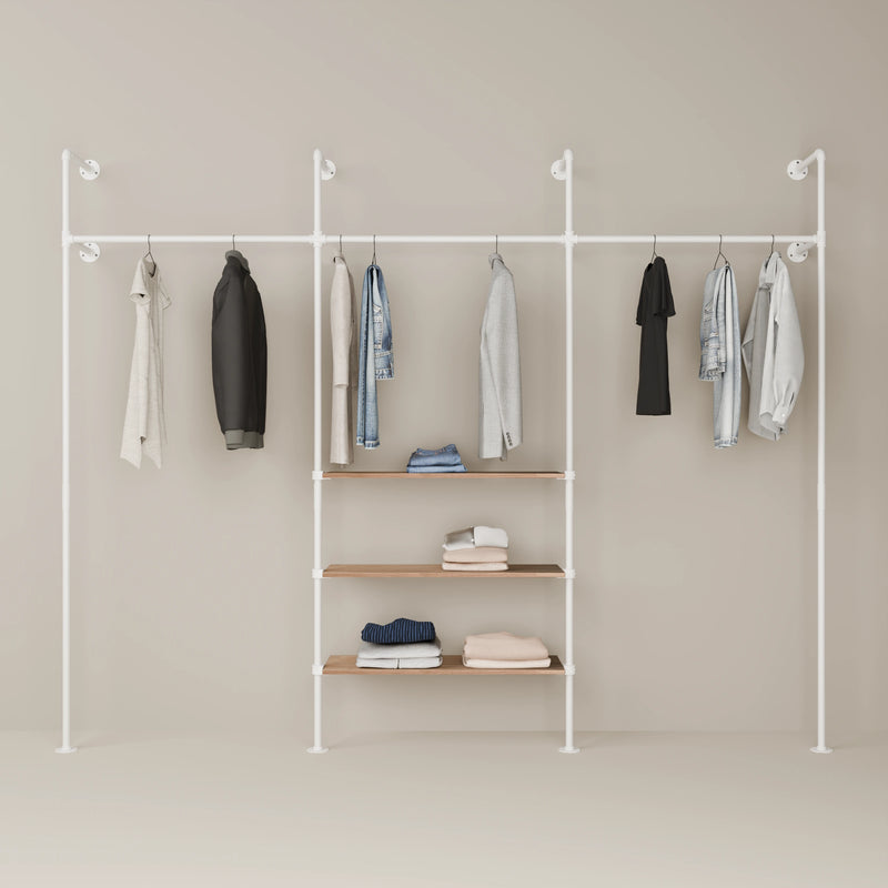 KIM 3 OAK – 3 shelves | white