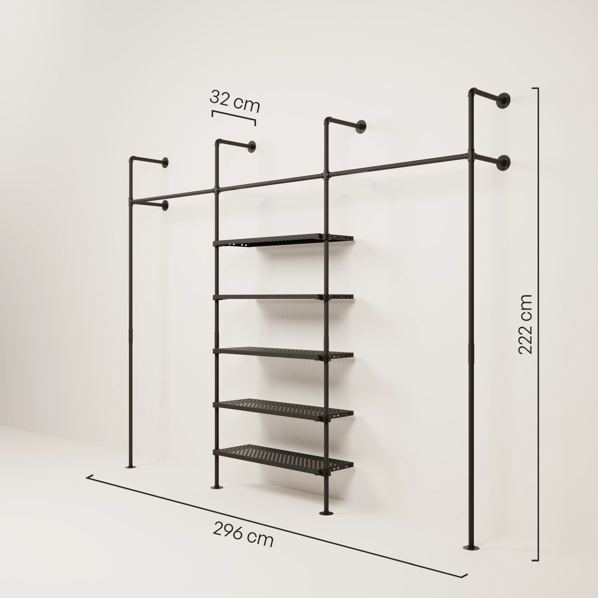 Maße Kleiderschrank offen