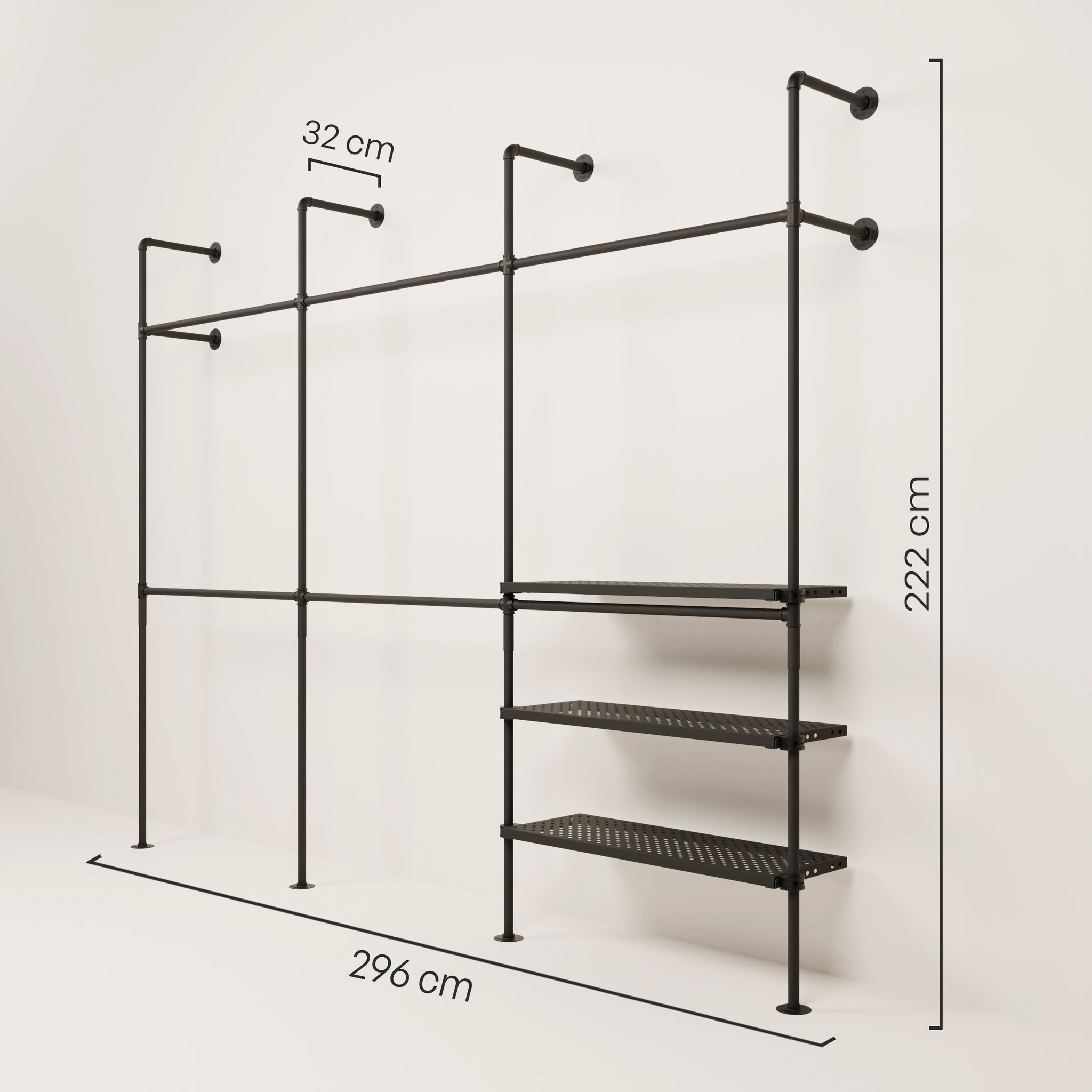 KIM DOUBLE 3 METAL – 3 shelves