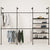 KIM DOUBLE 3 METAL – 5 shelves | Shelves with clothes rack
