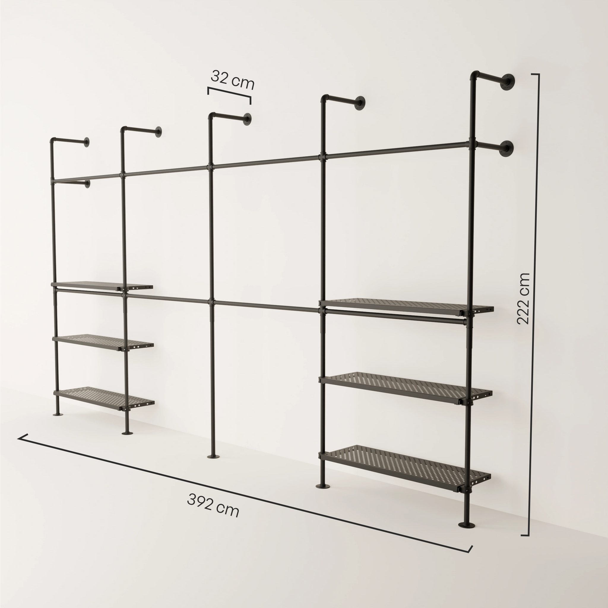 KIM DOUBLE 4 METAL – 6 shelves