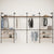 KIM DOUBLE 4 OAK –  10 top shelves