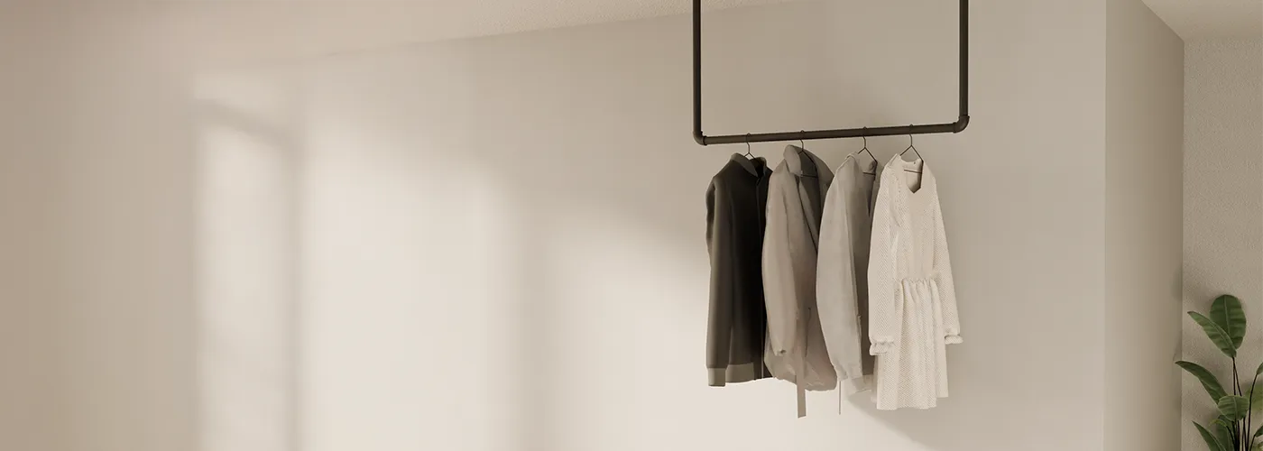 Ceiling clothes rail - quality & style. Store 🛍️ – pamo. design