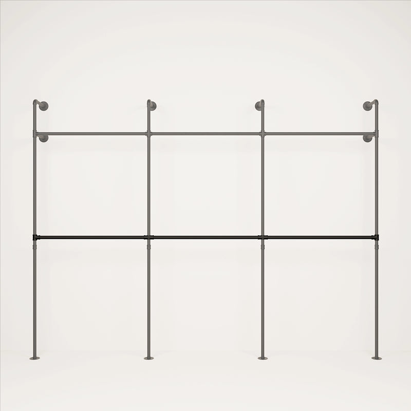 Kleiderstange 6 Querstangen Umbaukit