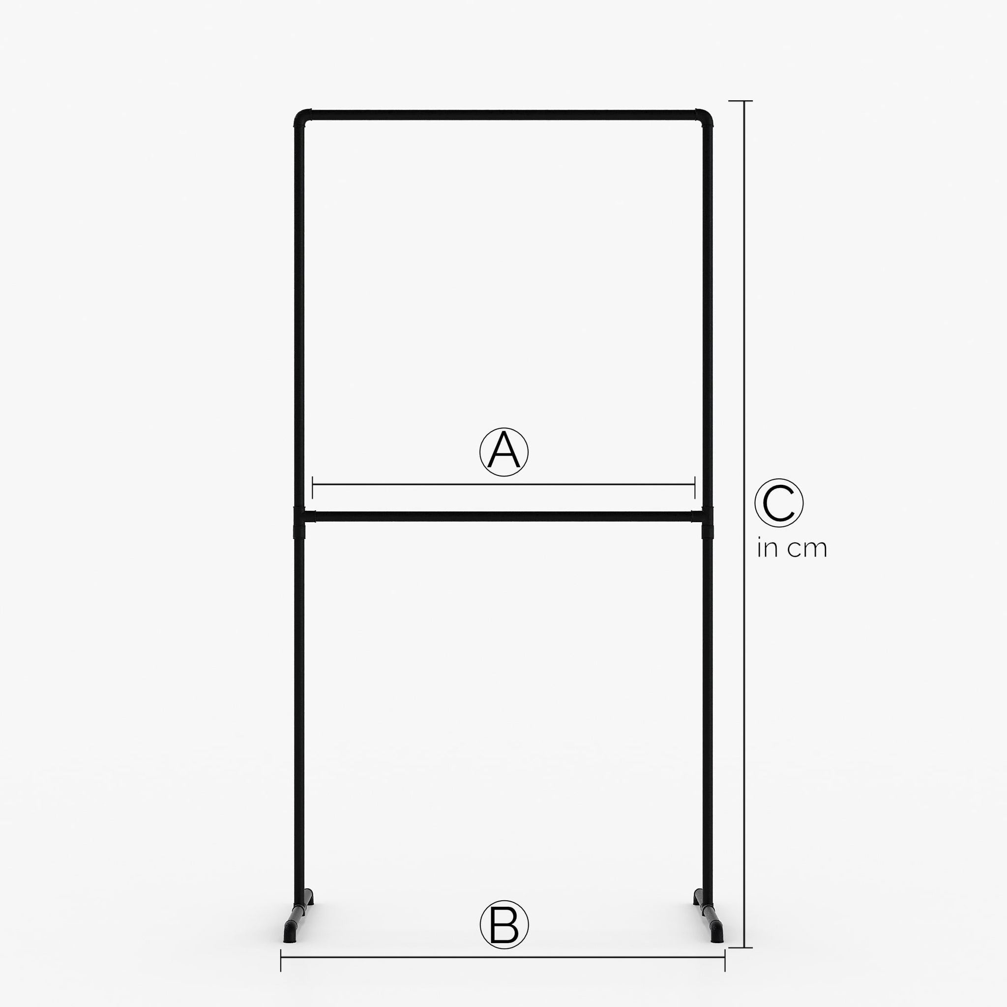 Made to measure – LAS – Garderobestativ Industrial | industrielt design | sorte rør